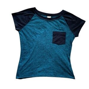Zumiez Empyre Blue Summer Short Sleeve Cropped Pocket Tee Size Small